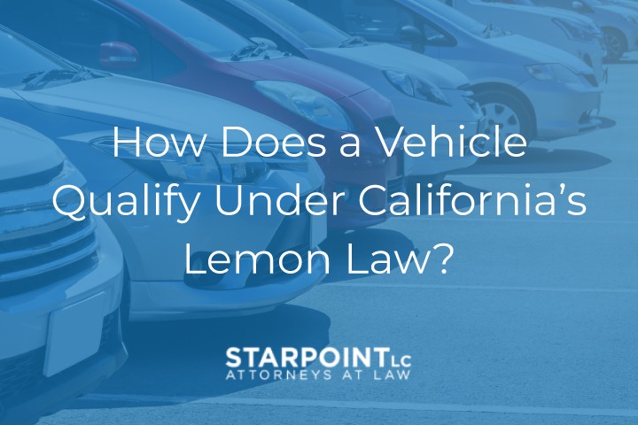 vehicle under California lemon law