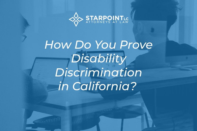 how to prove disability discrimination